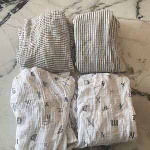 Little unicorn muslin crib sheets